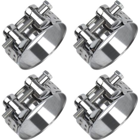 4Pcs 26-28mm Collier de Serrage Inox, 304 Métallique Collier Durite, Collier Serrage Réglable en Acier Inoxydable Convient pour Tuyau, Home Gaz, Tuyau D'eau, Câble (1/5)