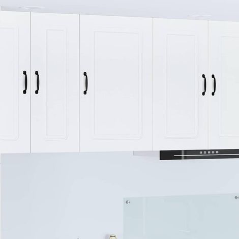 vidaXL Dishwasher Panel Kalmar White 50 x 31 x 80 cm Engineered Wood