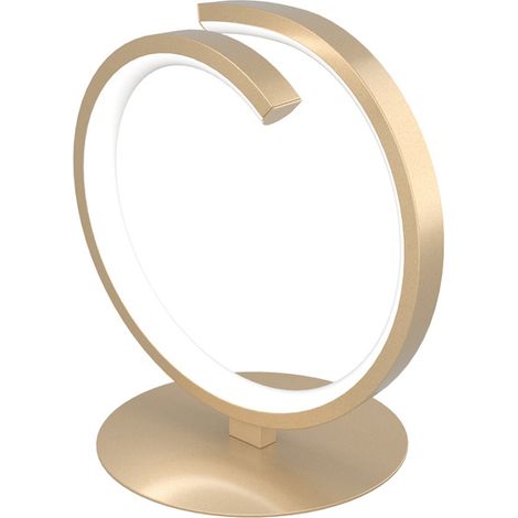 Abatjour Moderno Tornado Alluminio Oro Led 8W (1/3)