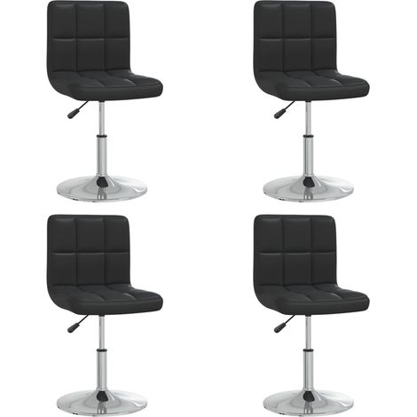 Maison Exclusive - Esszimmerstühle 4 Stk. Schwarz Kunstleder