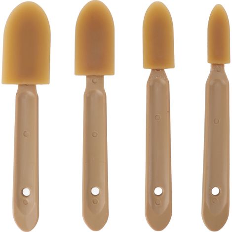 Outil de finition pour jointoiement et calfeutrage (4 pièces) : spatule, applicateur de mastic silicone pour jointoiement lisse. (1/5)
