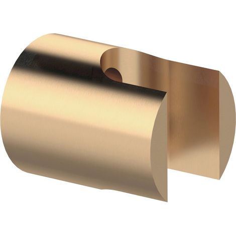 Support de douche, rond, fixe, or mat (1/2)