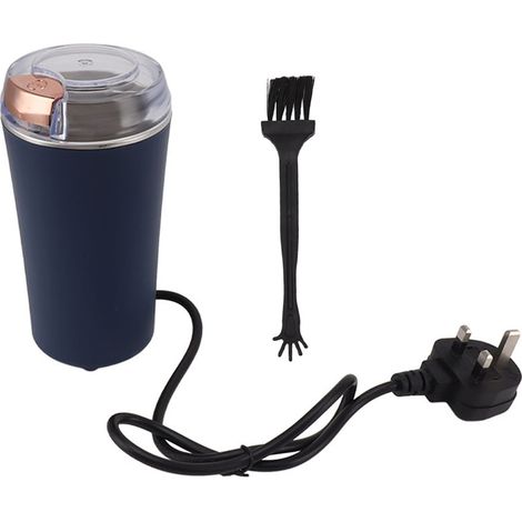 Moulin à café électrique portable pour grains, épices et café, avec fiche UK 220V 50Hz - ABS/PC (1/5)