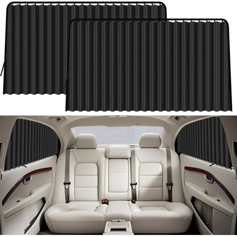Pare Soleil Voiture Magnétique, Rideau Voiture Vitres Latérales Opaque, Protection UV, Protection Vie Privée, 2 Pièces (1/5)