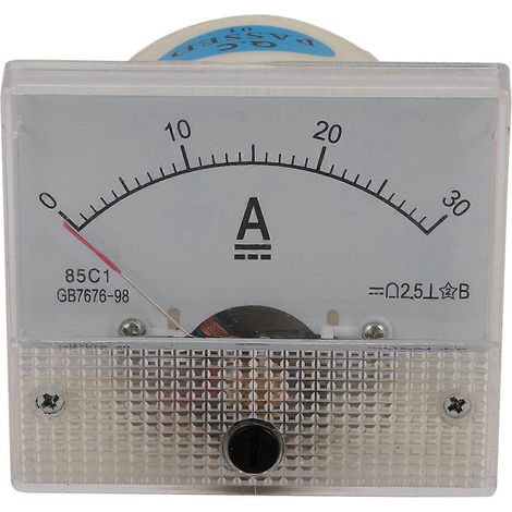 Capteur auto 85C1 – A Dc Analog Ampere Meter Panel Meter Gauge 30A Amp Gauge Current Mechanical Ammeters (1/5)