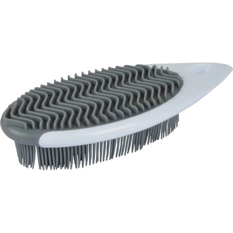 Brosse en silicone pour ramasser les poils, 7 x 12 cm (1/2)