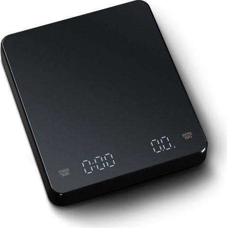 Elektronische Kaffeewaage, wiederaufladbare Kaffeewaage mit Timer, drei Algorithmen für G/Oz/ML, LCD-Anzeige mit Hintergrundbeleuchtung, 3 kg/0,1 g