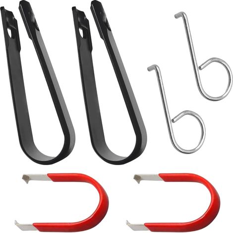 Outil de capuchons de boulons de roue, lot de 6 capuchons d'écrous de roue, extracteur de capuchons de boulons de roue, écrous de roue, capuchons de boulons de roue, pince de démontage (1/5)