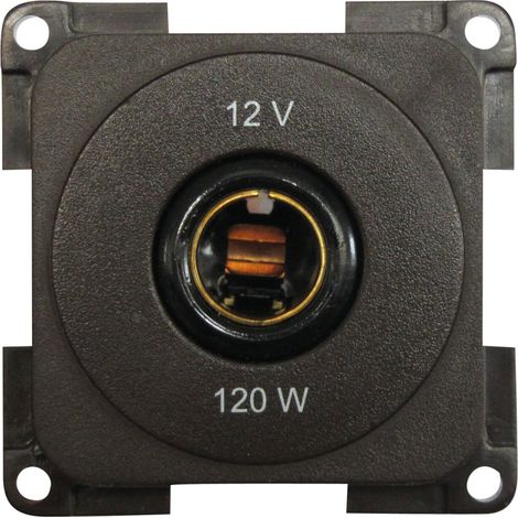 Prise 12 Volts Diamètre 12 Mm Marron