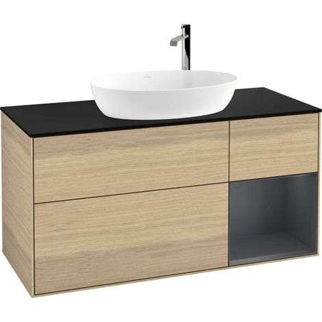 Villeroy & Boch F952HGPC Armoire sous lavabo Finion F95 (1/2)