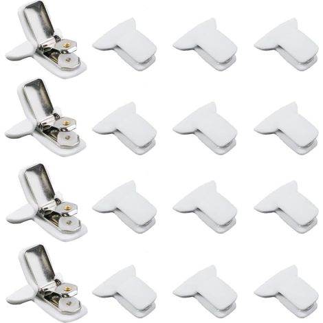 Sollbry Lot de 12 clips rembourrés pour couette - Accessoires de literie pour empêcher les couettes de bouger - Clips de fixation pour drap de lit - Pour la maison et le salon de beauté (1/5)