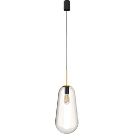 Pendelleuchte Glas elegant E27 Küche Esstisch Lampe (1/2)