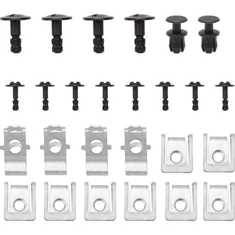 Kit de montaje de tornillos de tapa de motor - Clips de reparación - Protección del motor - Clip de fijación - Tapa de motor - Tuerca de chapa - Tornillo de fijación para A4 B8
