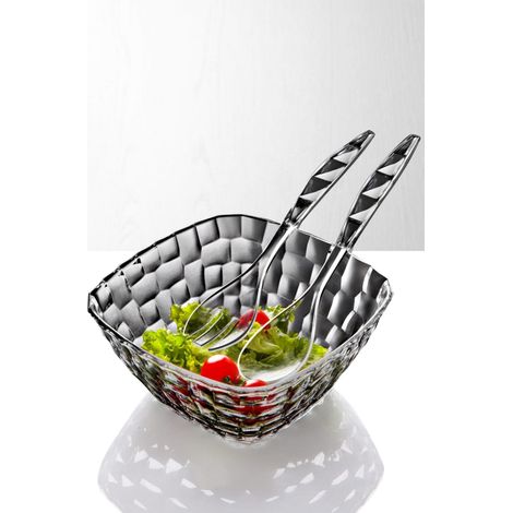 Juego de cubiertos para ensalada Set Smoked