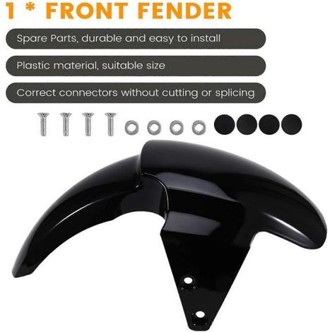 Garde-boue avant pour trottinette électrique NIU, pièce de rechange pour une sécurité et un confort de conduite améliorés. (1/5)