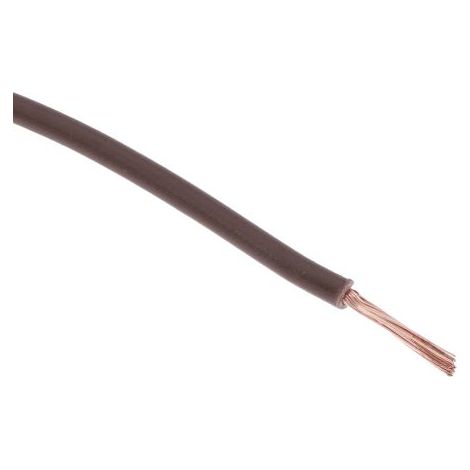 Hook Up Wire RS PRO, 1 mm², Marron, 18 AWG, 100m ( Prix pour Bobine de 100 Mètres )