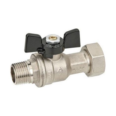 VALVOLA A SFERA DIRITTA A PASSAGGIO TOTALE MF DADO MOBILE 3/4" x 3/4" BUGATTI