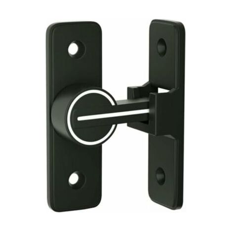 Verrou Serrure de Fermeture Porte Interieure Coulissante de Lumineux, 90° Loquet de Crochet a Porte Bascule, Boulon de Verrouillage de Boucle Moraillon Antivol, pour Porte, Fenêtre (90 Degrés) (1/5)