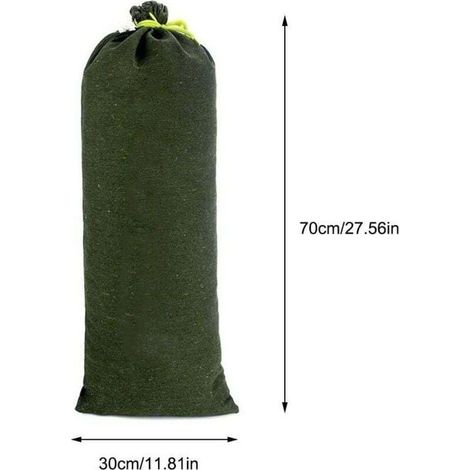 10pcs Sac a Sable en Toile Boudin Anti Inondation Contre Sable Inondation Les Modèles Améliorés ne se Fanent pas pour Drainage pour Garage Magasin Ecole Gare Bâtiment Usine Entrep 3070cm (1/5)