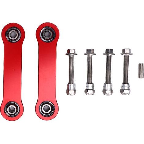 Luocute Motorcycle Stabilising Rod End Links, Billelet Aluminium Front Sway Bar Fin Links Heim Joint End Links pour Ryker 600 900 Rally Sport (rouge). (1/5)