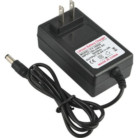 Sicheres Ladenetzteil AC 100–240 V DC 21 V 2 A für Lithium-Ionen-Akkus, EU-Stecker, Ersatz