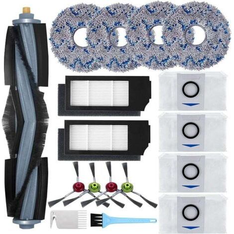 Zubehör für Ecovacs Deebot X1 Omni / X1 e Omni / X1 Turbo Staubsauger: 1 Hauptbürste, 4 Seitenbürsten, 4 Servicebürsten (1/4)