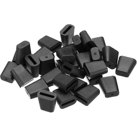 Lot de 50 pieds en caoutchouc dur pour grille d'évier, protection d'évier en fil de caoutchouc noir, protections pour égouttoir de cuisine (1/5)