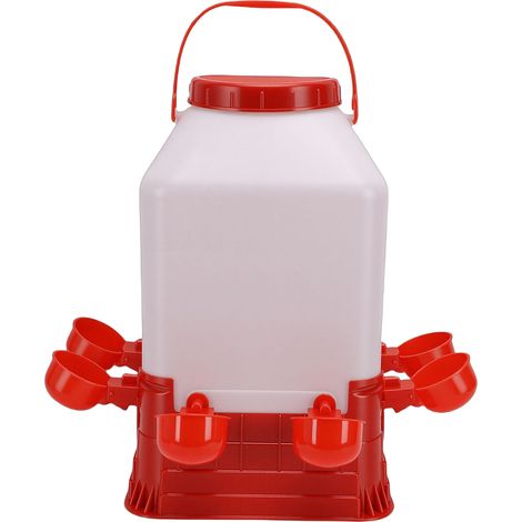 Abreuvoir Volaille 10L Plastique Robuste Anti-Gaspillage Distributeur Eau Poules Canards Facile à Nettoyer Usage Dual (1/4)