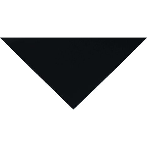 Paraschizzi reversibile in nero satinato/nero lucido - Colore: Nero RAL 9005, spessore 3mm, larghezza 100cm, lunghezza 200cm (1/2)