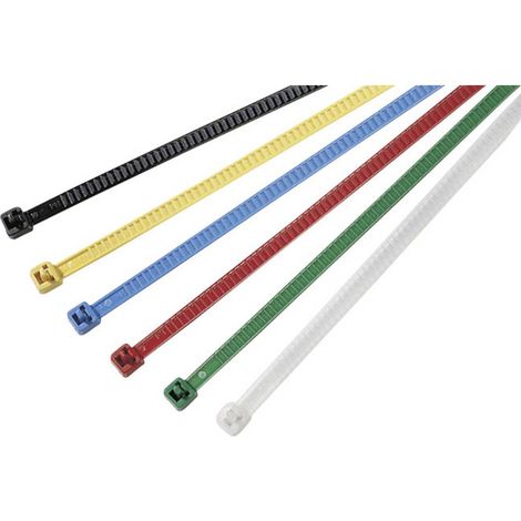 HellermannTyton 131-55000 LR55R-PA66HS-BK (500) Fascetta per cavi 195 mm 4.70 mm Nero riutilizzabili 500 pz. (1/2)