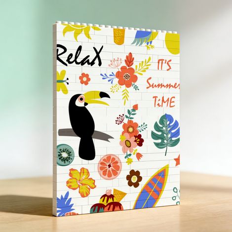 Cadre décoratif DIY en briques pour adultes, cadeau d’anniversaire (1/5)