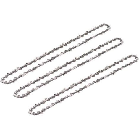 Chaine Tronçonneuse 14 Pouces 3/8LP 050 Gauge 52 Maillons - Pour Barre 14 Pouces - 3 Pièces (1/4)