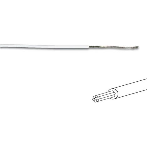 Fil De Câblage Souple - Cuivre Étamé Multibrins 0 2 Mm² - 100 M - Isolation PVC - 250 V - Température -30 À +105 °C