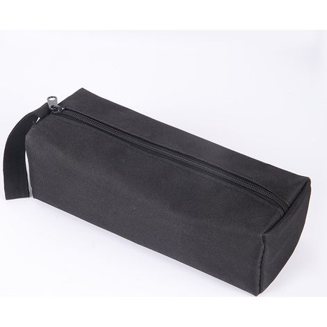 Sac à outils lourd, sac fourre-tout polyvalent, poche vide pour trousse à outils, sac fourre-tout portable, sac à outils portable en toile, pour porte-outils portable (noir) 1 pièce, taille 25  10  10 (1/2)