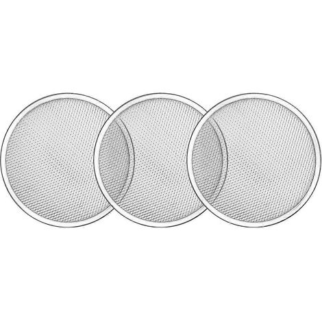 Plaque à pizza en aluminium de 30 cm (12 pouces) avec trous, plateau de cuisson pour pizza ronde. (1/5)