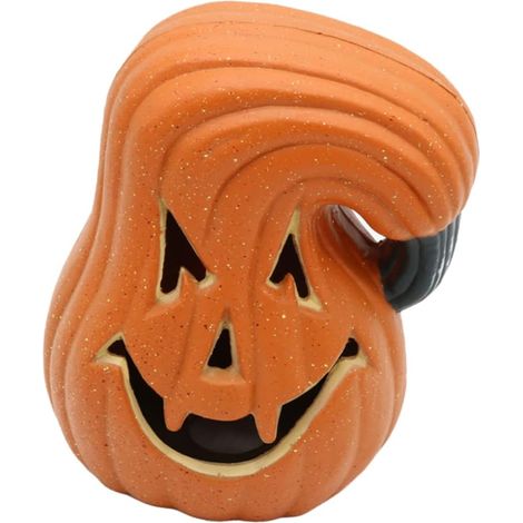 Lampe Citrouille Halloween Lumineuse Décoration pour Fête Ornement pour Intérieur et Extérieur Festive Assurée (1/5)