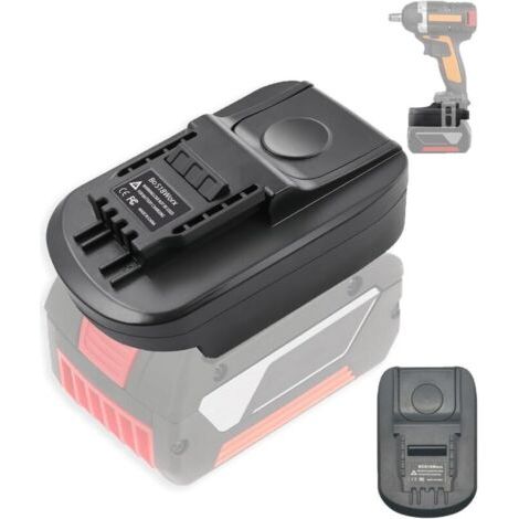 BOS18WORX Adaptateur de batterie pour outil Worx 4 broches 20 V - Adaptateur de batterie pour Bosch Professional 18 V (1/4)