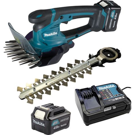 Makita Akku-Gras/Strauchschere 12V UM600DSMEX 2x 4,0Ah Akkus + Lader im Karton (1/10)