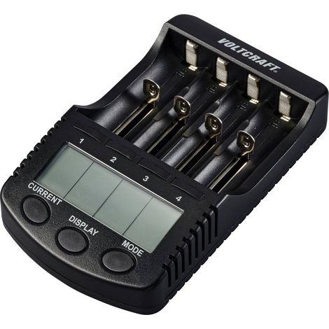 VOLTCRAFT CC-2 Caricabatterie universale NiMH, NiCd, LiIon Stilo (AA), Ministilo (AAA), 1/2 Torcia (C), Sub-C, 26650, 2