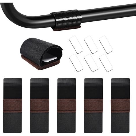 Lot de 24 Protections de Sol pour chaises avec Fermeture, Patins en Feutre Autocollants pour parquet, Convient pour sièges traîneaux, Meubles, Patins en Feutre, Chaise à Bascule, antidérapant (1/4)
