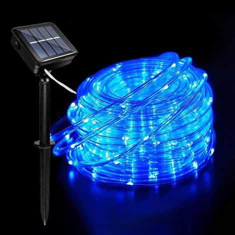 22M 200LED Tube Lumineux Solaire, Étanche Guirlande Lumineuse Tube avec 8 Modes d'Éclairage, Solaire Ruban Lumineux pour Jardin Noël Mariage Fête Extérieur Intérieure Décoration (1/5)