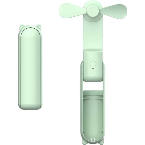 Ventilateur portable mini USB pliable (1 pièce) - Vert (1/5)