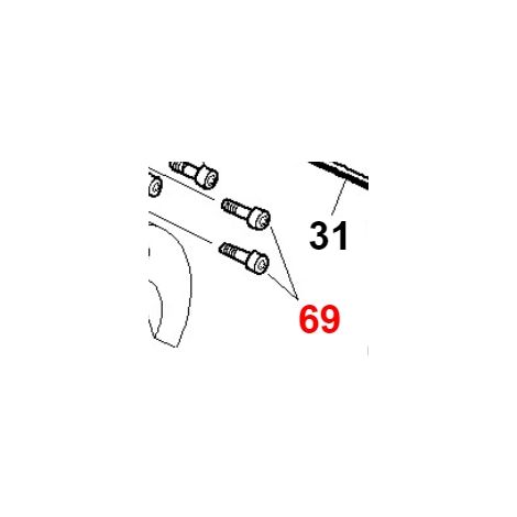 TCEI-Schraube M10x35 UNI 5931 Geomet32 ORIGINAL GIANNI FERRARI 00.90.07.0121