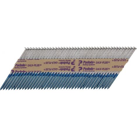 Paslode clous en bande 34°, reliés par papier, Galv-Plus® 2500 pcs (142052)