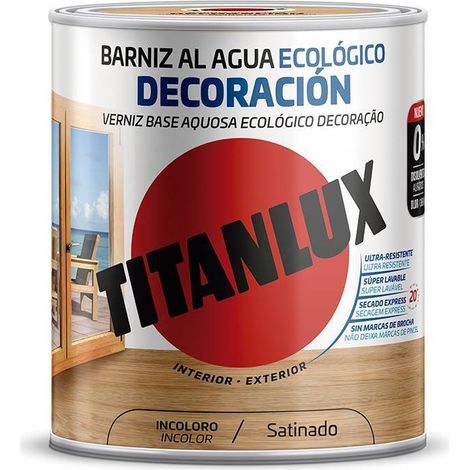 Vernis écologique Satiné Incolore Finition Satinée, à L'eau, Respectueux De L'environnement - Titan