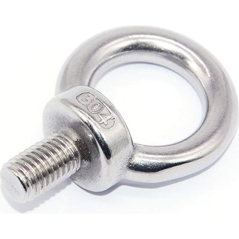 Anneau De Levage - Lot De 12 - Acier Inoxydable 304 - Filetage M8 - Pour Manutention Et Bricolage (1/4)