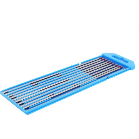 10 électrodes de tungstène WES TIG à pointe violette, consommables de soudage 0,12 x 6,9 pouces (1/5)
