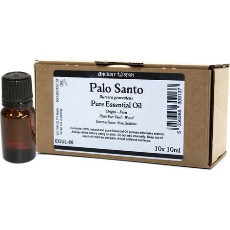10ml Huile Essentielle de Palo Santo 10ml - SANS ÉTIQUETTE- Vendu par 1