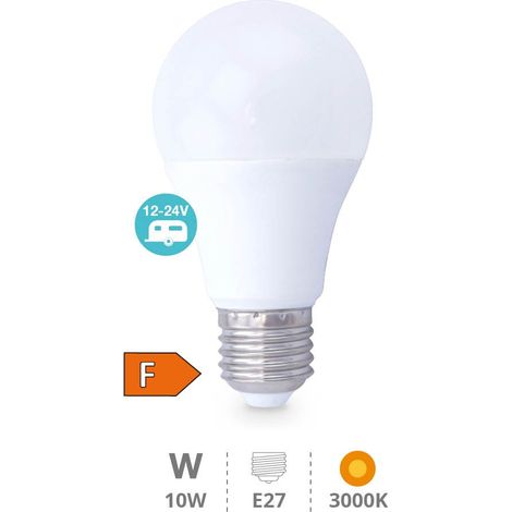 Ampoule LED standard 10W E27 3000K 12-24V