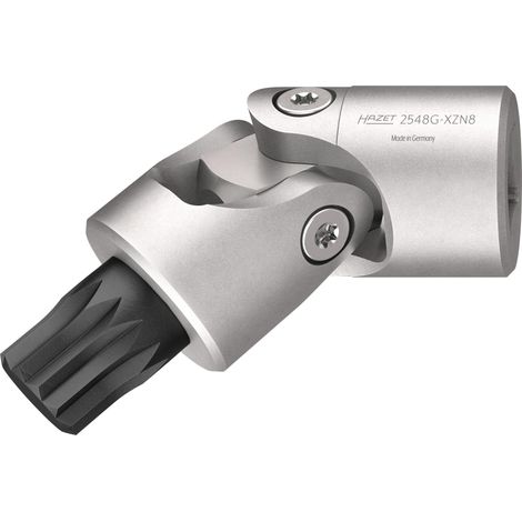 Embout-tournevis à cardan 2548G-XZN8 ∙ Carré creux 1/4 pouce (6,3 mm) ∙ Profil denture multiple intérieur XZN ∙ Taille M8 (1/2)